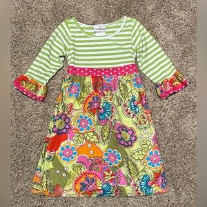 Rare Editions | Girls 3/4 Ruffle Sleeve Dress | Size 6X